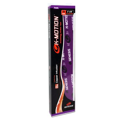 Picture of Genesis K Motion Tape Pre Cut Purple 20 Piece