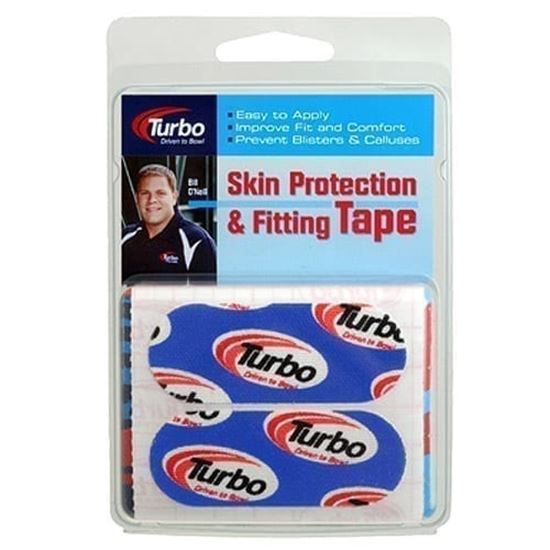 Picture of Turbo Driven to Bowl 1" Precut Fitting Tape - Blue 30 Pieces