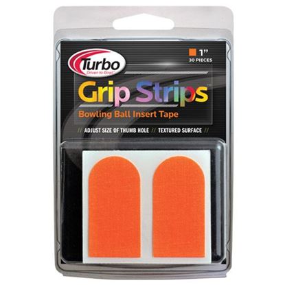 Picture of Turbo Grip Strips Tape Orange 1" Precut Fitting Tape 30 Count