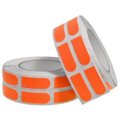 Picture of Turbo Grip Strips Tape Orange 3/4" Precut Fitting Tape 500 Count Roll