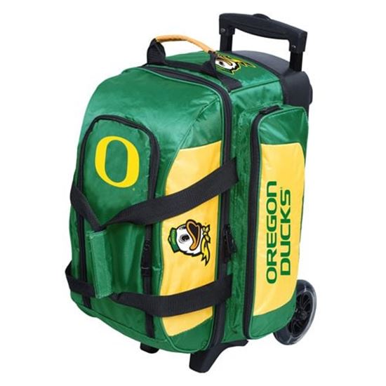Picture of KR NCAA 2 Ball Double Roller Oregon Ducks Bowling Bag
