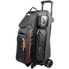 Picture of KR Strikeforce Diamond Dually 3 Ball Triple Roller Black Bowling Bag