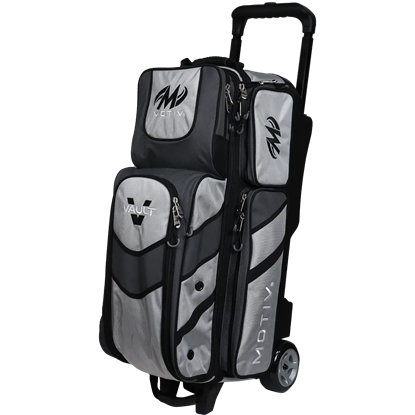 Picture of Motiv Vault 3 Ball Triple Roller Silver Bowling Bag