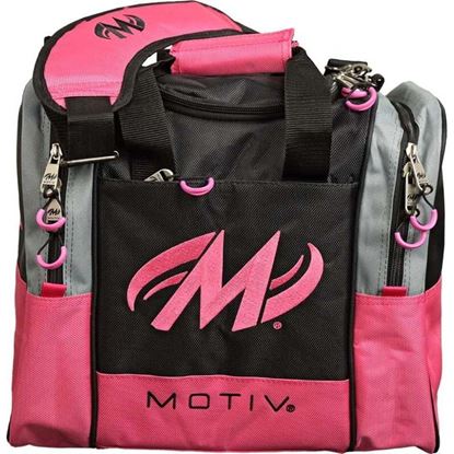 Picture of Motiv Shock 1 Ball Single Tote Neon Pink Bowling Bag