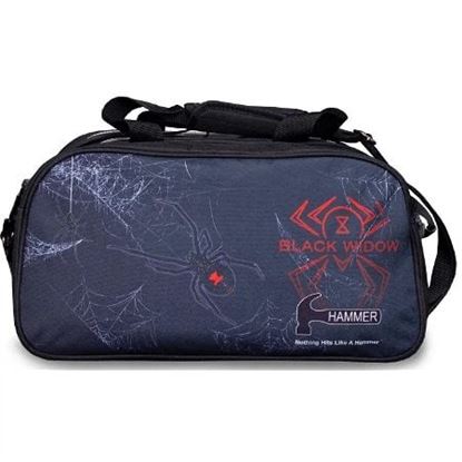 Picture of Hammer Black Widow 2 Ball Double Tote with Shoe Pouch Bowling Bag