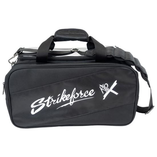 Picture of KR Fast Black 2 Ball Double Tote With Shoe Pocket Bowling Bag