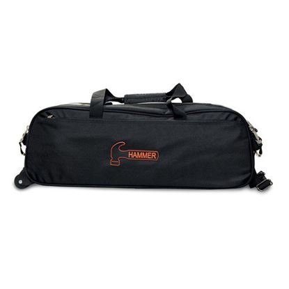 Picture of Hammer Premium Black Slim Triple 3 Ball Tote Bowling Bag