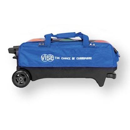 Picture of VISE 3 Ball Triple Tote Tournament Roller Blue Bowling Bag
