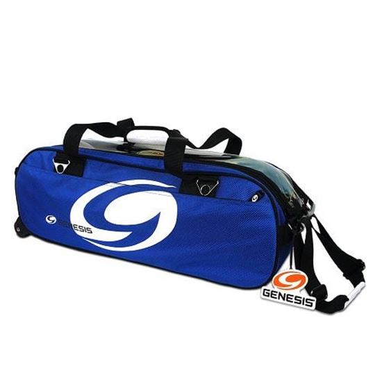 Picture of Genesis Sport 3 Ball Triple Tote Blue Bowling Bag
